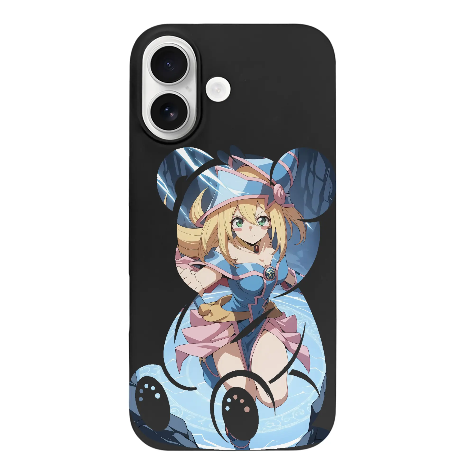 遊☆戯☆王 グッズ,黒魔導少女 - iPhone 17 シリーズ シリコンケース 薄型 耐衝撃 指紋防止 ソフトタッチカバー 精密フィット 傷防止 保護ケース iPhone 17/17 Air/17 Pro/17 Pro Max 対応